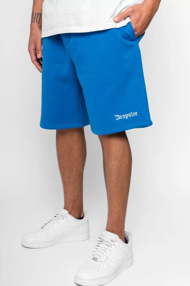 Outlet Dropsize Heavy Sweat Embo Short Royal Blue