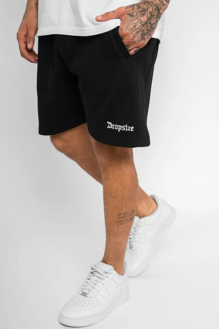 Outlet Dropsize Heavy Sweat Embo Short V2 Black