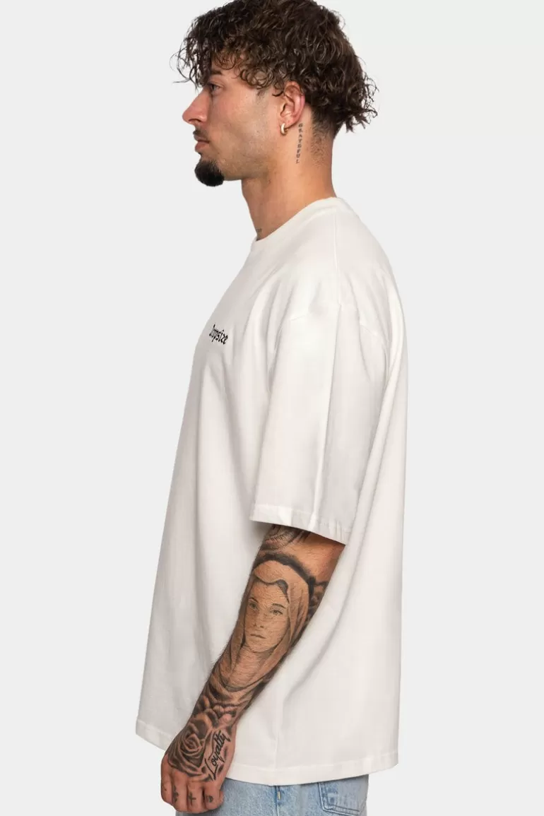 Cheap Dropsize Heavy V2 Embo T-Shirt Cream White