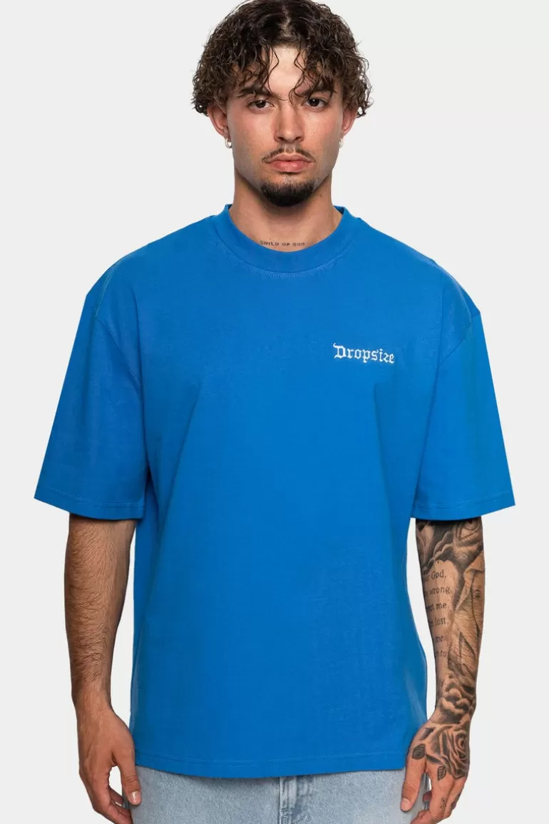 Best Sale Dropsize Heavy V2 Embo T-Shirt Royal Blue