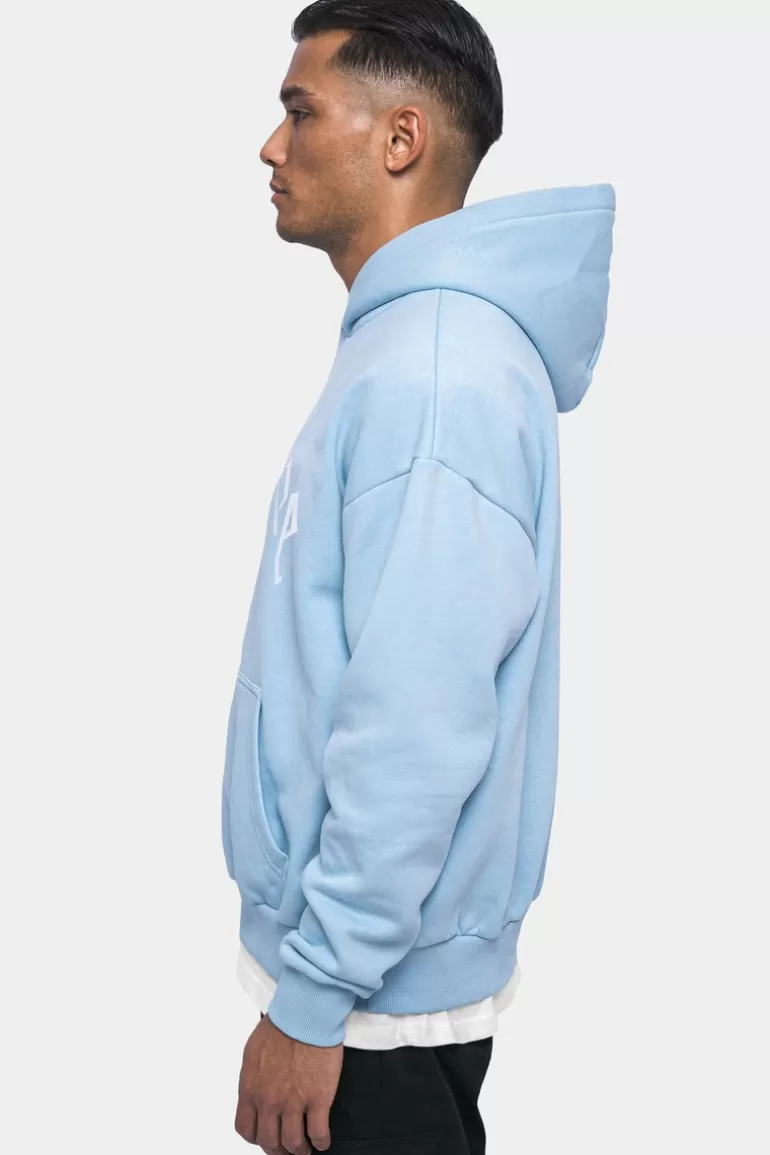 Online Dropsize Logo Design Hoodie Baby Blue