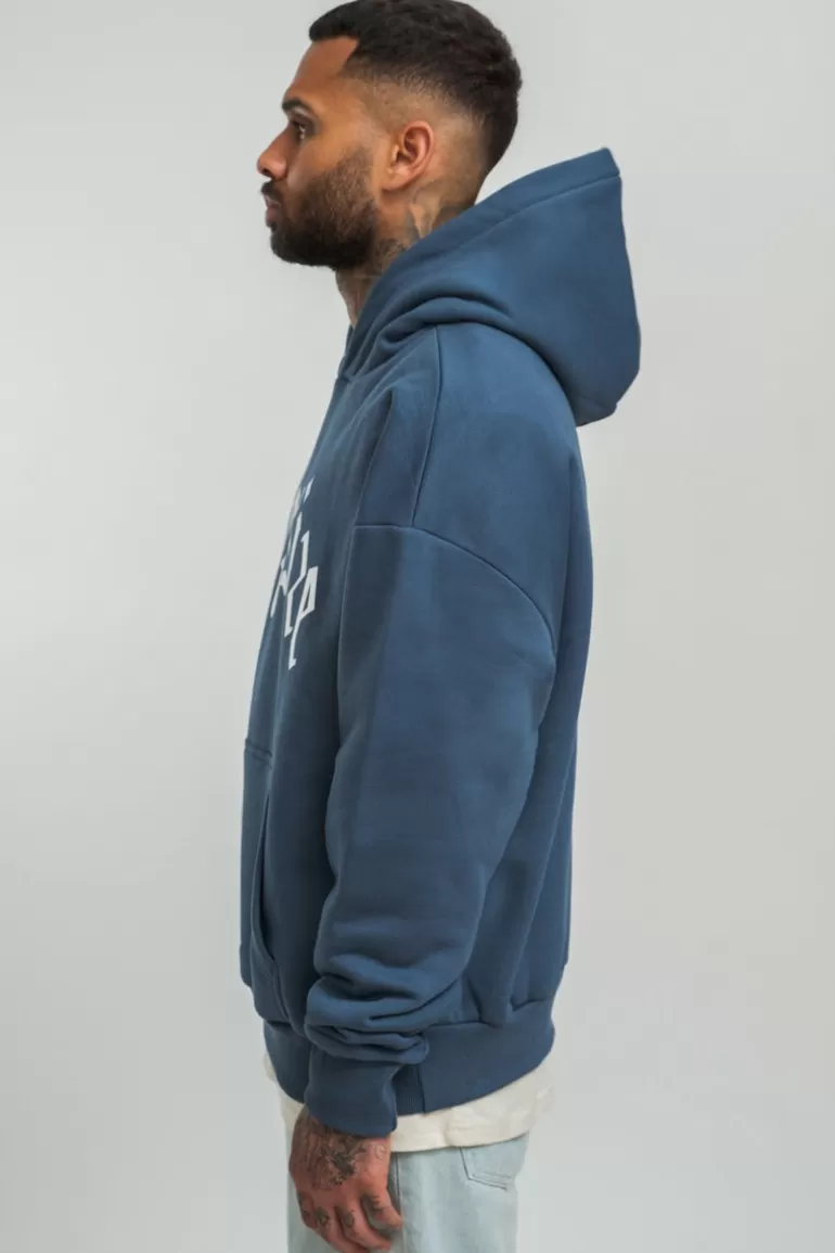 Clearance Dropsize Logo Design Hoodie China Blue