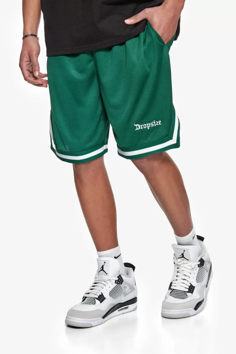 Cheap Dropsize Logo Mesh Short Green