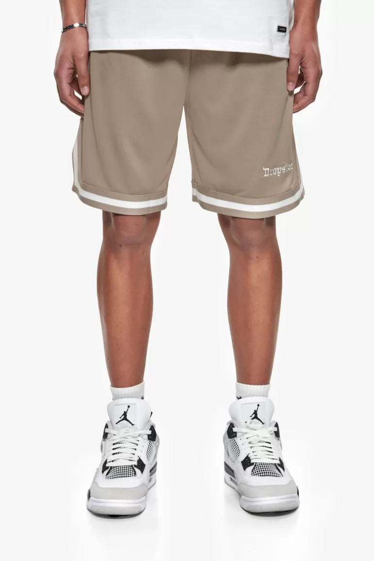 Shop Dropsize Logo Mesh Short Simply Taupe