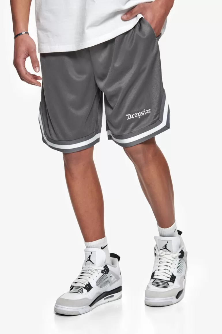 Best Dropsize Logo Mesh Short Steel Grey