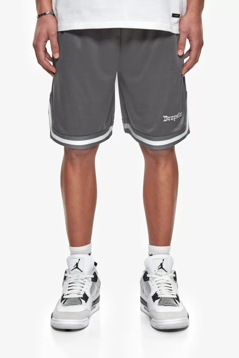 Best Dropsize Logo Mesh Short Steel Grey