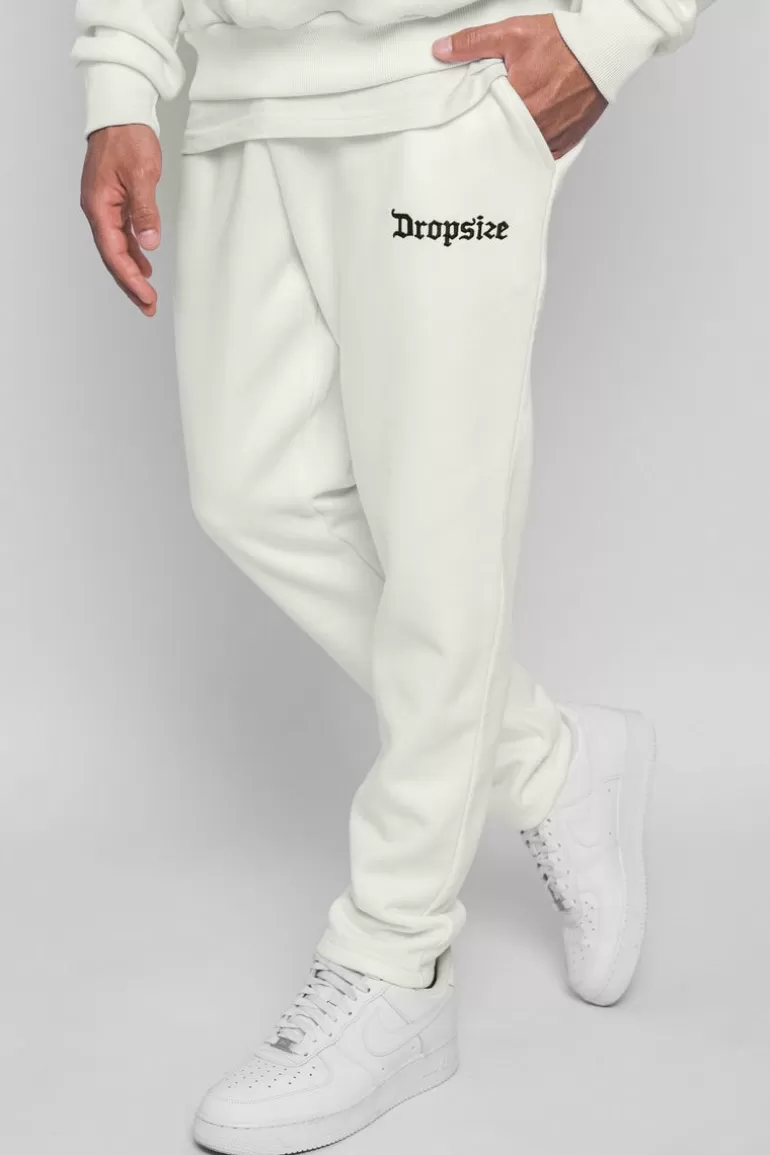 Flash Sale Dropsize Logo Sweat Pant Cream White