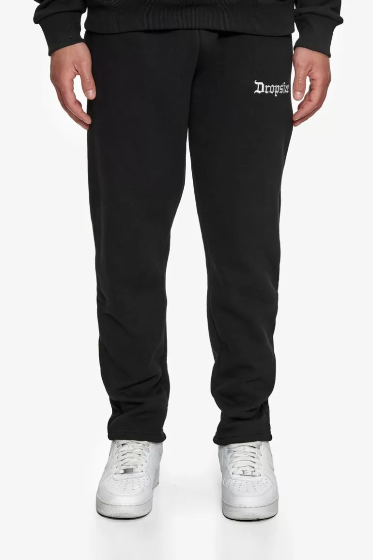 Fashion Dropsize Logo Sweat Pants Black