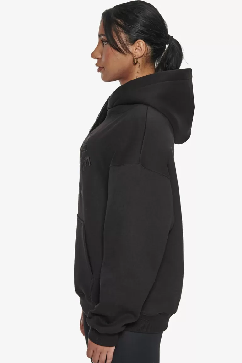 Best Dropsize Pray Love Hustle Embo Hoodie Black