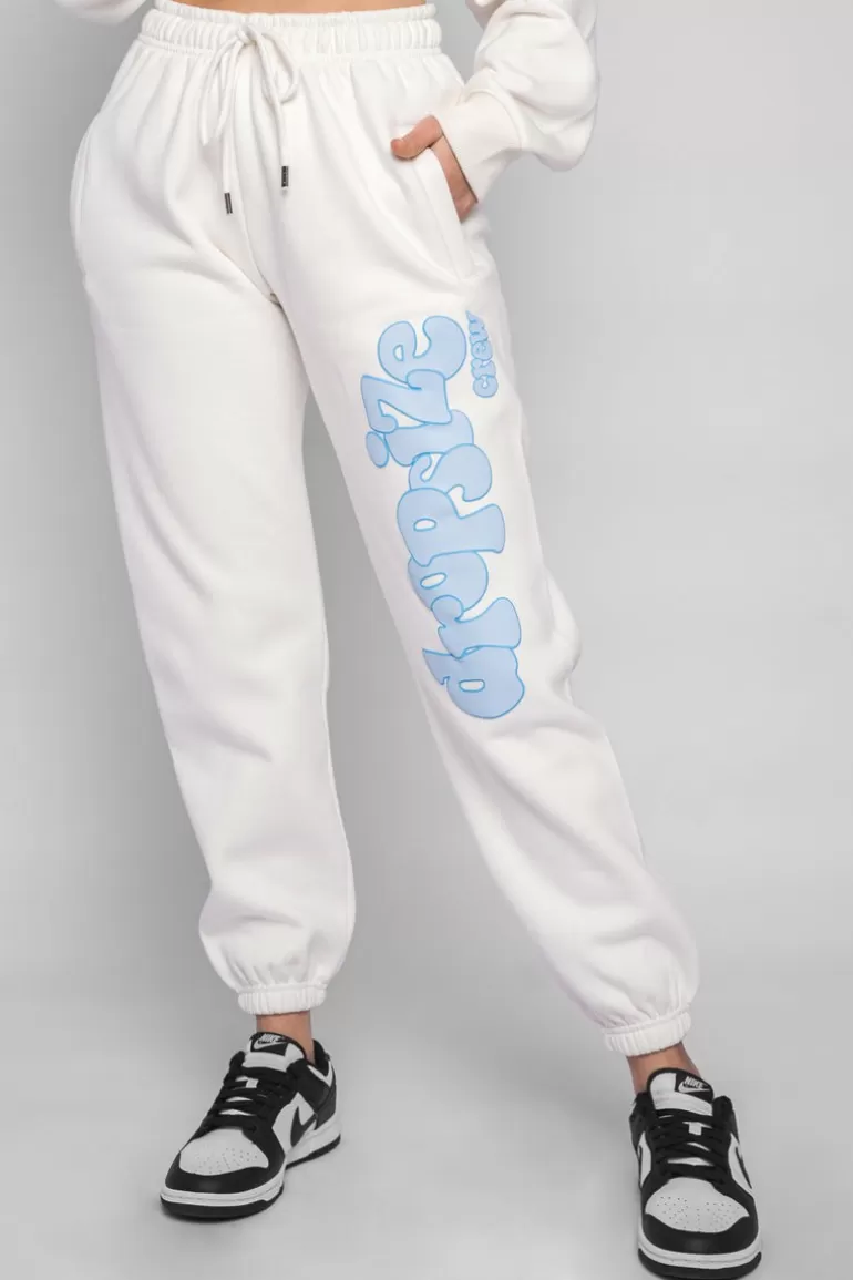 Discount Dropsize Puffer Print Jogger Baby Blue Cream White