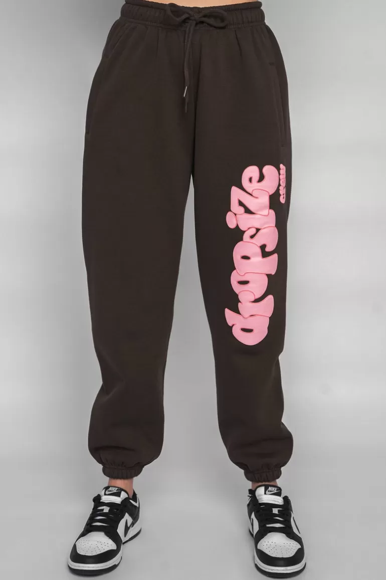 New Dropsize Puffer Print Jogger Pink Chocolate Brown