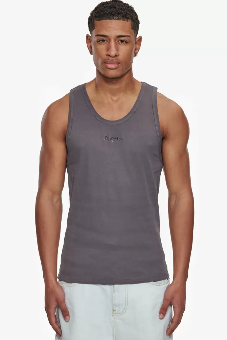 Sale Dropsize Rib Tank Top Grey