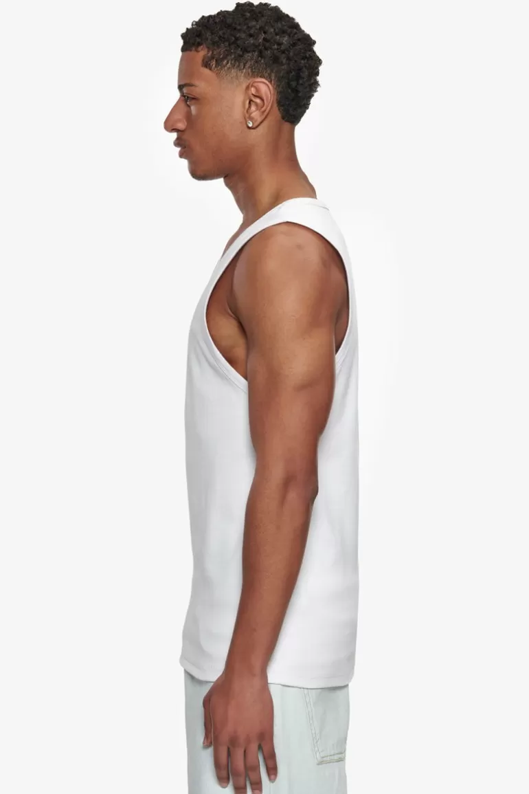 Shop Dropsize Rib Tank Top White