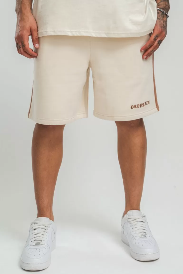 Discount Dropsize Side Stripe Shorts Coconut/ Brown