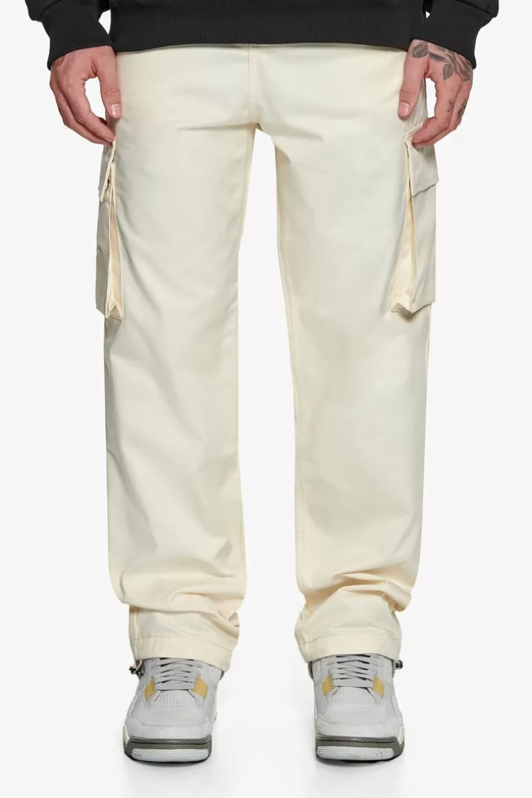 Store Dropsize Single Cargo Pocket Workwear Pants Cream