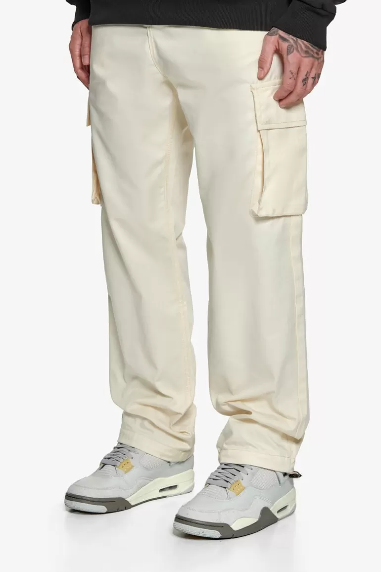 Store Dropsize Single Cargo Pocket Workwear Pants Cream