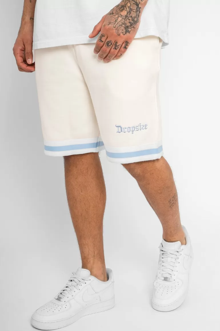 Store Dropsize Stripe Short V2 Creme Babyblue