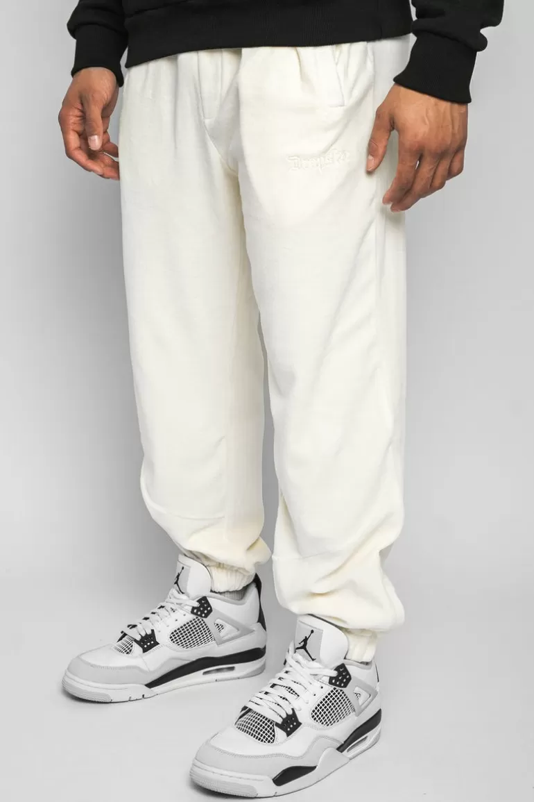 Outlet Dropsize Velours Pant Cream White